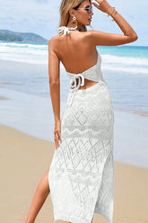 Alvisa Halter Neck Eyelet Dress | Dress In Beauty